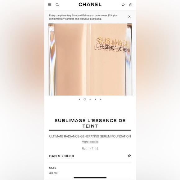 Brand new Chanel Sublimage Foundation - Picture 2 of 4